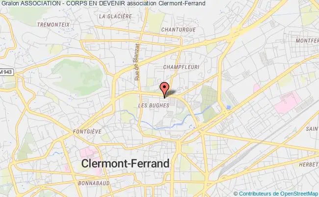 plan association Association - Corps En Devenir Clermont-Ferrand