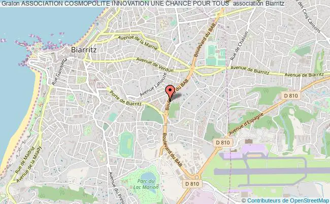plan association Association Cosmopolite innovation Une Chance Pour Tous  Biarritz