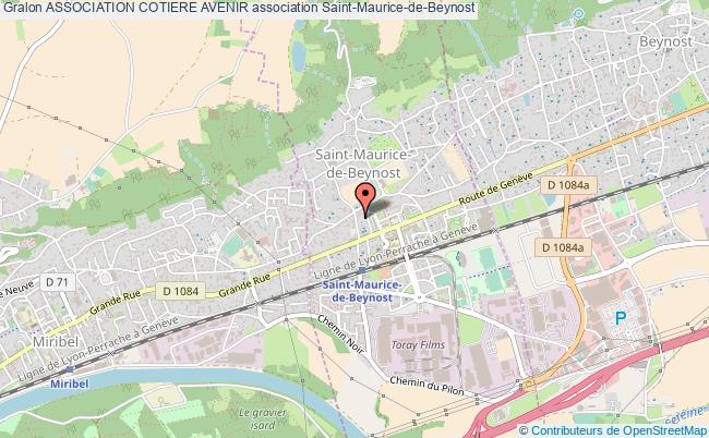 plan association Association Cotiere Avenir Saint-Maurice-de-Beynost