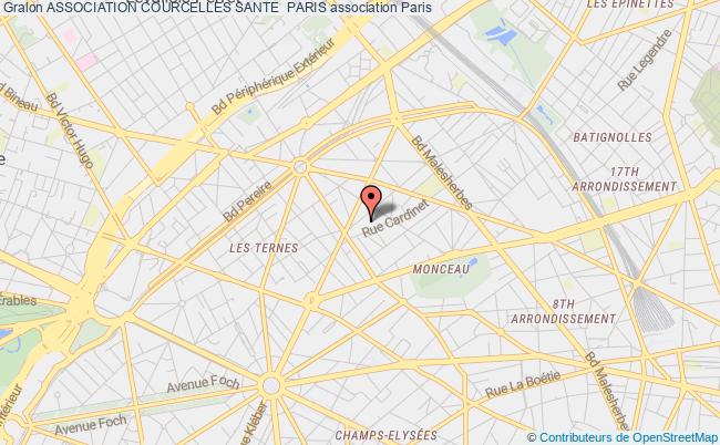 plan association Association Courcelles Sante  Paris Paris