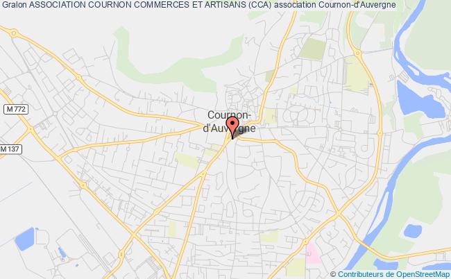 plan association Association Cournon Commerces Et Artisans (cca) Cournon-d'Auvergne