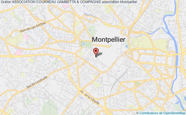 plan association Association Courreau Gambetta & Compagnie Montpellier