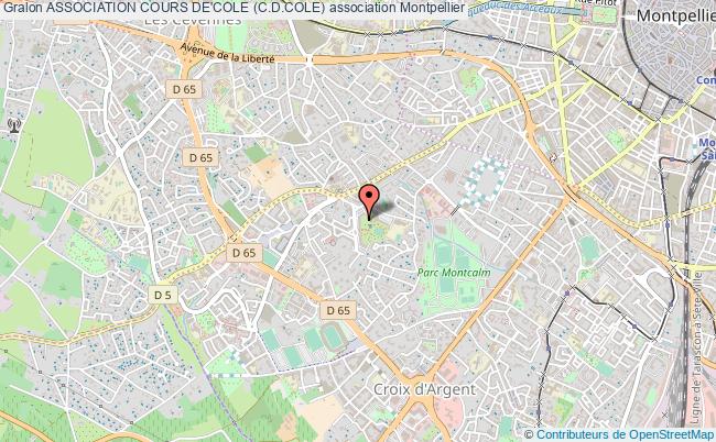 plan association Association Cours De'cole (c.d.cole) Montpellier