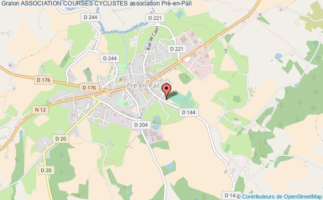 plan association Association Courses Cyclistes Pré-en-Pail