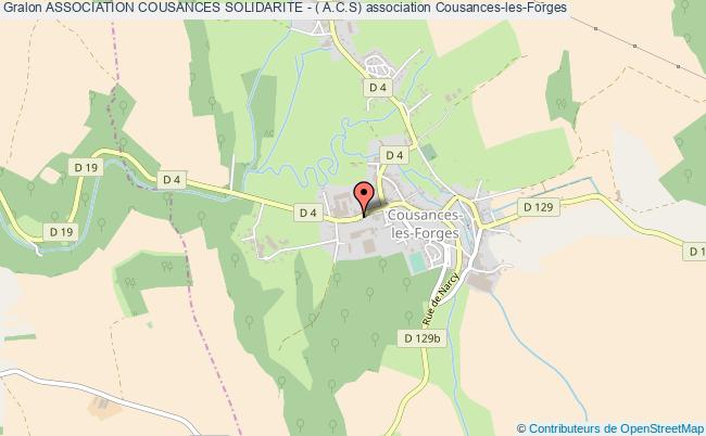 plan association Association Cousances Solidarite - ( A.c.s) Cousances-les-Forges