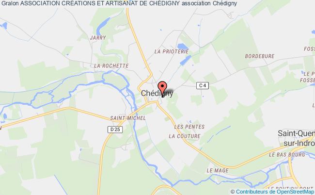 plan association Association CrÉations Et Artisanat De ChÉdigny Chédigny