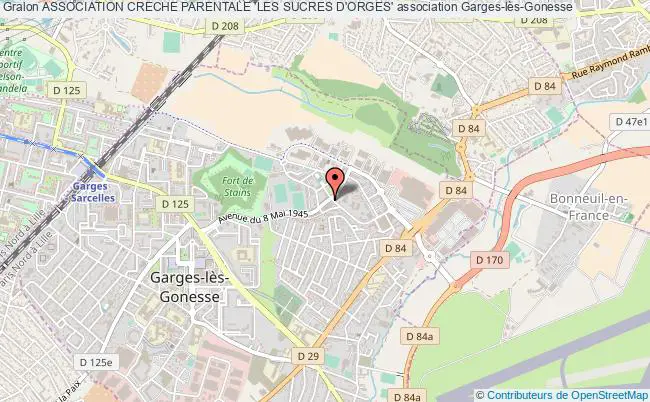 plan association Association Creche Parentale 'les Sucres D'orges' Garges-lès-Gonesse