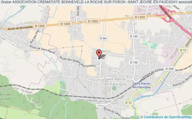 ASSOCIATION CRÉMATISTE BONNEVILLE-LA ROCHE SUR FORON -SAINT JEOIRE EN FAUCIGNY