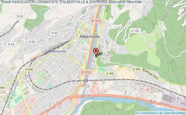 plan association Association Crematiste D'albertville & Environs Albertville