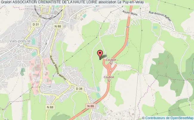 plan association Association Crematiste De La Haute Loire Le Puy-en-Velay