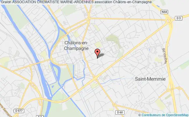 plan association Association Crematiste Marne-ardennes Châlons-en-Champagne
