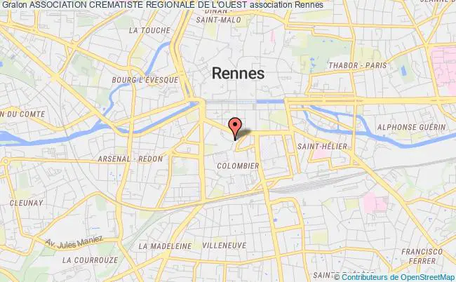 plan association Association Crematiste Regionale De L'ouest Rennes