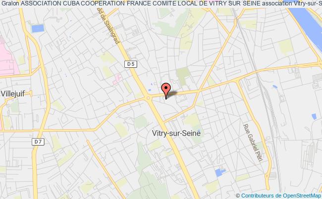 plan association Association Cuba Cooperation France Comite Local De Vitry Sur Seine Vitry-sur-Seine