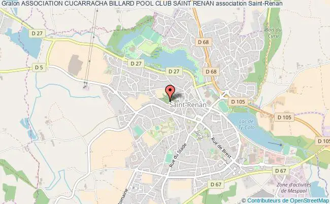 plan association Association Cucarracha Billard Pool Club Saint Renan Saint-Renan