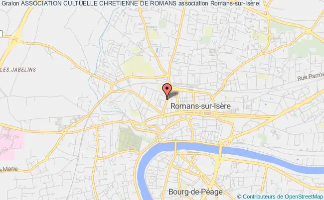 plan association Association Cultuelle Chretienne De Romans Romans-sur-Isère