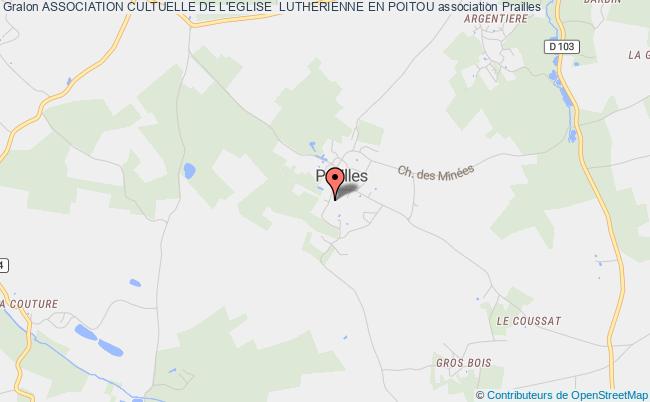 plan association Association Cultuelle De L'eglise  Lutherienne En Poitou Prailles-la-Couarde