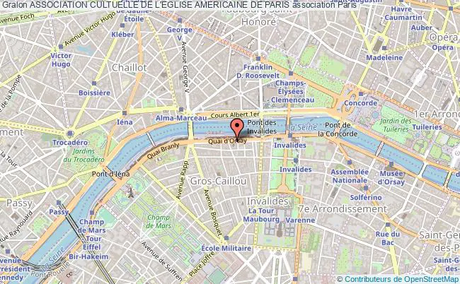 plan association Association Cultuelle De L'eglise Americaine De Paris Paris