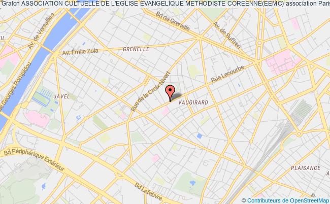 plan association Association Cultuelle De L'eglise Evangelique Methodiste Coreenne(eemc) Paris 15e