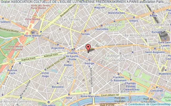 plan association Association Cultuelle De L'eglise Lutherienne Frederikskirken A Paris Paris