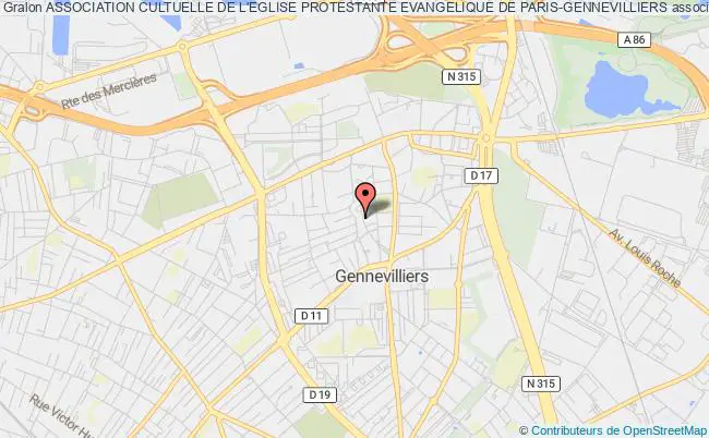 ASSOCIATION CULTUELLE DE L'EGLISE PROTESTANTE EVANGELIQUE DE PARIS-GENNEVILLIERS