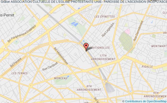 plan association Association Cultuelle De L'eglise Protestante Unie- Paroisse De L'ascension (acepu Ascension) Paris