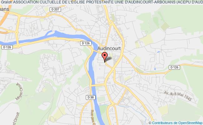 ASSOCIATION CULTUELLE DE L'EGLISE PROTESTANTE UNIE D'AUDINCOURT-ARBOUANS (ACEPU D'AUDINCOURT-ARBOUANS)