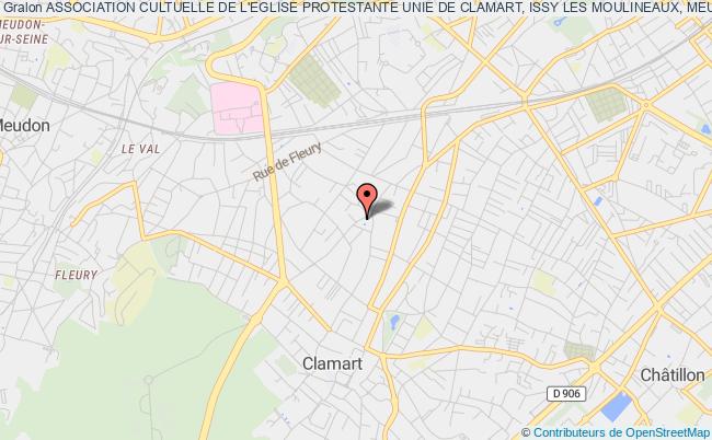 plan association Association Cultuelle De L'eglise Protestante Unie De Clamart, Issy Les Moulineaux, Meudon La Foret Clamart