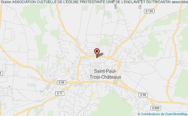 plan association Association Cultuelle De L'eglise Protestante Unie De L'enclave Et Du Tricastin Saint-Paul-Trois-Châteaux
