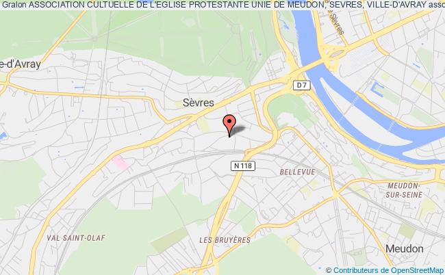 plan association Association Cultuelle De L'eglise Protestante Unie De Meudon, Sevres, Ville-d'avray Sèvres