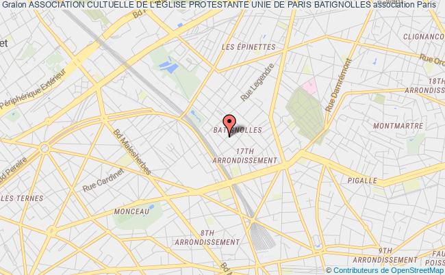 plan association Association Cultuelle De L'eglise Protestante Unie De Paris Batignolles Paris