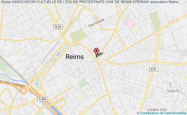 plan association Association Cultuelle De L'eglise Protestante Unie De Reims-epernay Reims