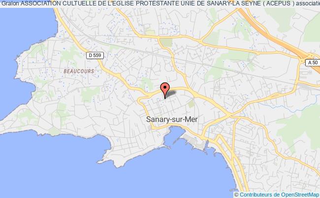 plan association Association Cultuelle De L'eglise Protestante Unie De Sanary-la Seyne ( Acepus ) Sanary-sur-Mer