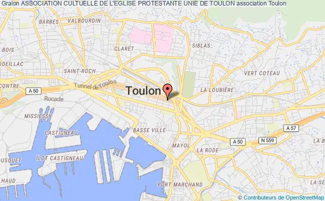plan association Association Cultuelle De L'eglise Protestante Unie De Toulon Toulon