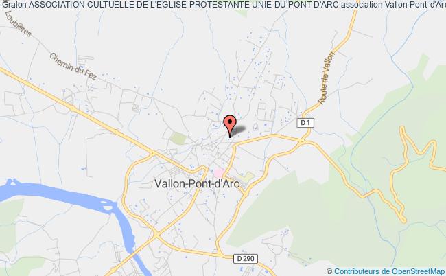 plan association Association Cultuelle De L'eglise Protestante Unie Du Pont D'arc Vallon-Pont-d'Arc