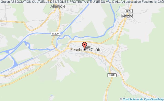 plan association Association Cultuelle De L'eglise Protestante Unie Du Val D'allan Fesches-le-Châtel