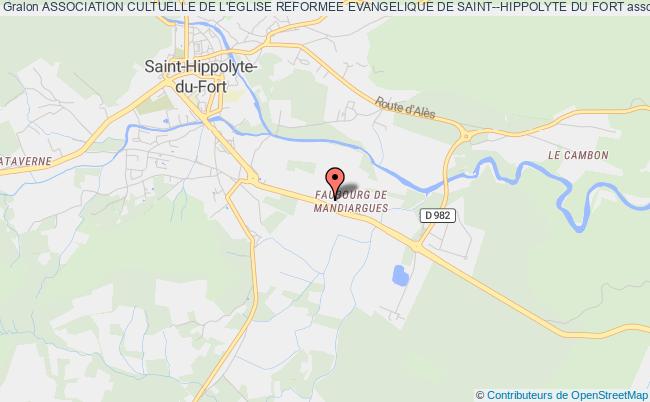 ASSOCIATION CULTUELLE DE L'EGLISE REFORMEE EVANGELIQUE DE SAINT--HIPPOLYTE DU FORT