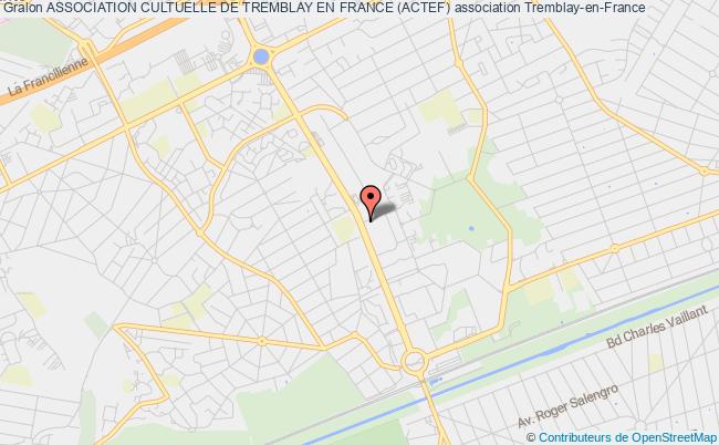 plan association Association Cultuelle De Tremblay En France (actef) Tremblay-en-France