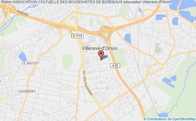 plan association Association Cultuelle Des Bouddhistes De Bordeaux Villenave-d'Ornon