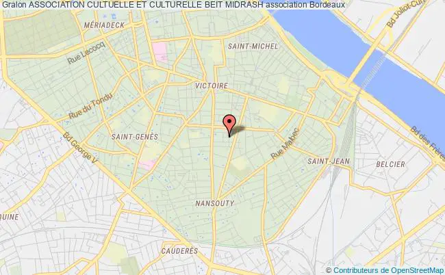 plan association Association Cultuelle Et Culturelle Beit Midrash Bordeaux