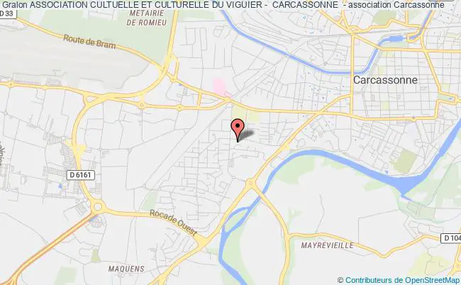 plan association Association Cultuelle Et Culturelle Du Viguier -  Carcassonne  - Carcassonne