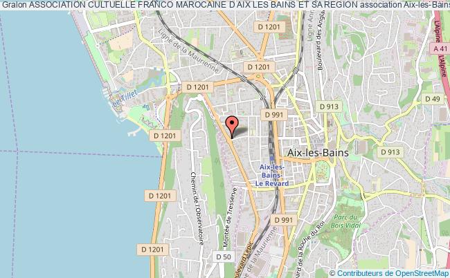 plan association Association Cultuelle Franco Marocaine D Aix Les Bains Et Sa Region Aix-les-Bains