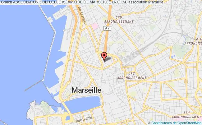 plan association Association Cultuelle Islamique De Marseille (a.c.i.m) Marseille