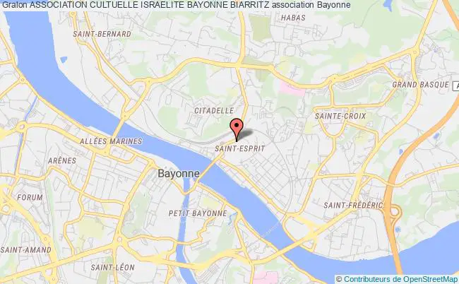 plan association Association Cultuelle Israelite Bayonne Biarritz Bayonne