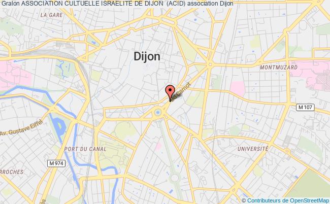 plan association Association Cultuelle Israelite De Dijon  (acid) Dijon