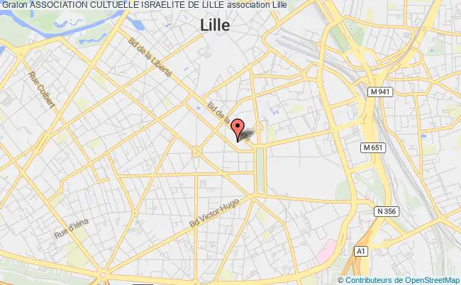 plan association Association Cultuelle Israelite De Lille Lille