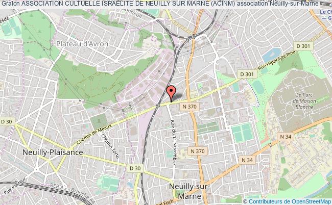 plan association Association Cultuelle Israelite De Neuilly Sur Marne (acinm) Neuilly-sur-Marne