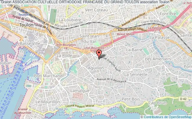 plan association Association Cultuelle Orthodoxe Francaise Du Grand Toulon Toulon