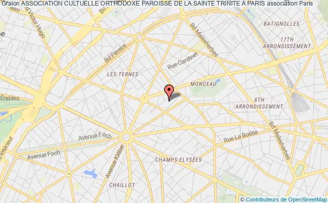ASSOCIATION CULTUELLE ORTHODOXE PAROISSE DE LA SAINTE TRINITE A PARIS