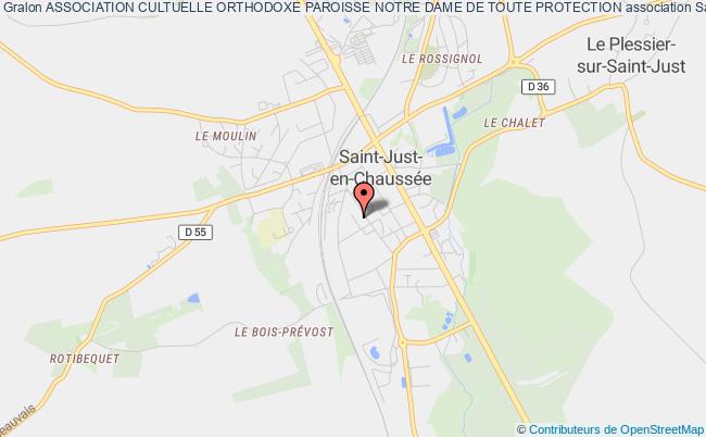 plan association Association Cultuelle Orthodoxe Paroisse Notre Dame De Toute Protection Saint-Just-en-Chaussée