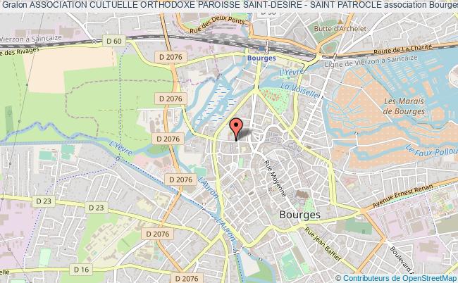 plan association Association Cultuelle Orthodoxe Paroisse Saint-desire - Saint Patrocle Bourges
